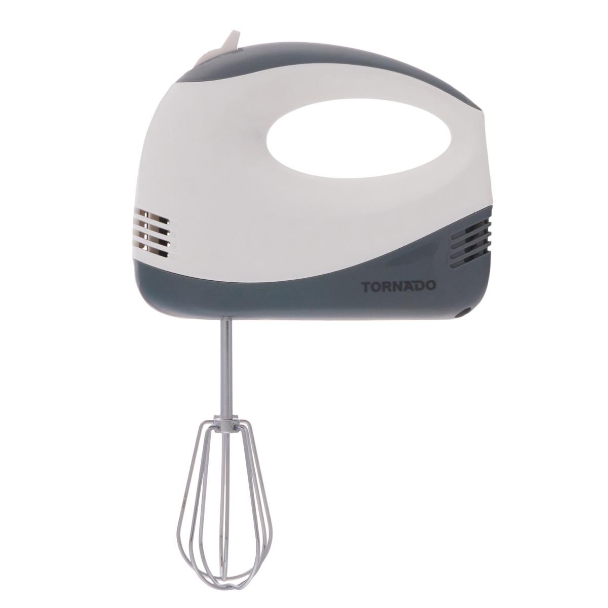 خلاط تورنيدو ، 120 وات ، ابيض ورمادي - HM-120T