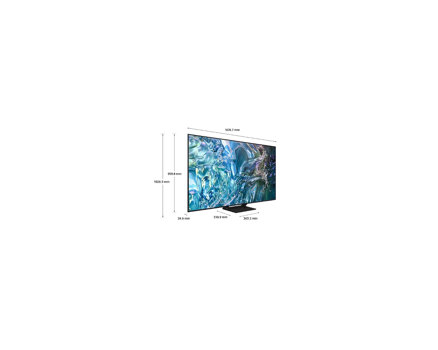 Samsung 75 Inch Smart TV , 4K UHD QLED Built-In Receiver