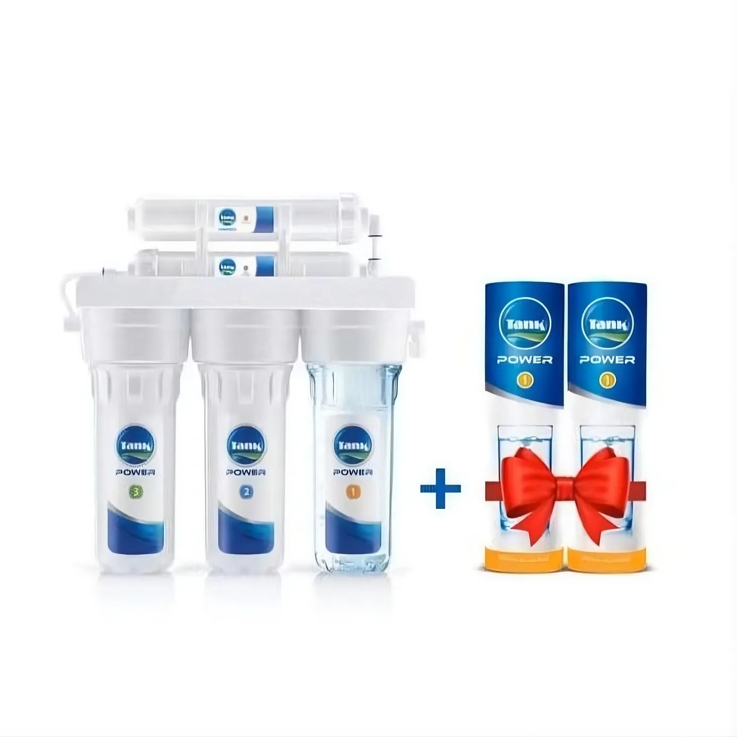 Tank Power Water Filter , 5 Stages , White
