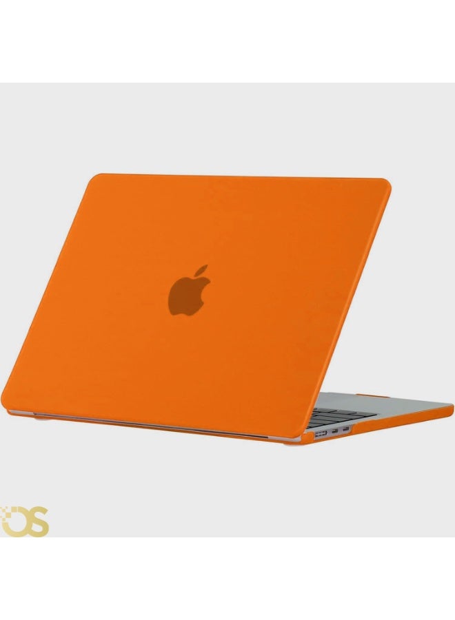 Generic Matte Hard Shell Case with Screen Protector for MacBook Air 13.3-inch (models A1932, A2179, A2337) , Orange