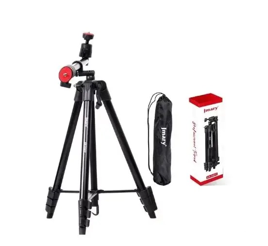 Jmary Camera Tripod Mount for Digital cameras (DSLRs), action cameras, Smartphones (usually with attached phone clip), and other types of cameras , Black
