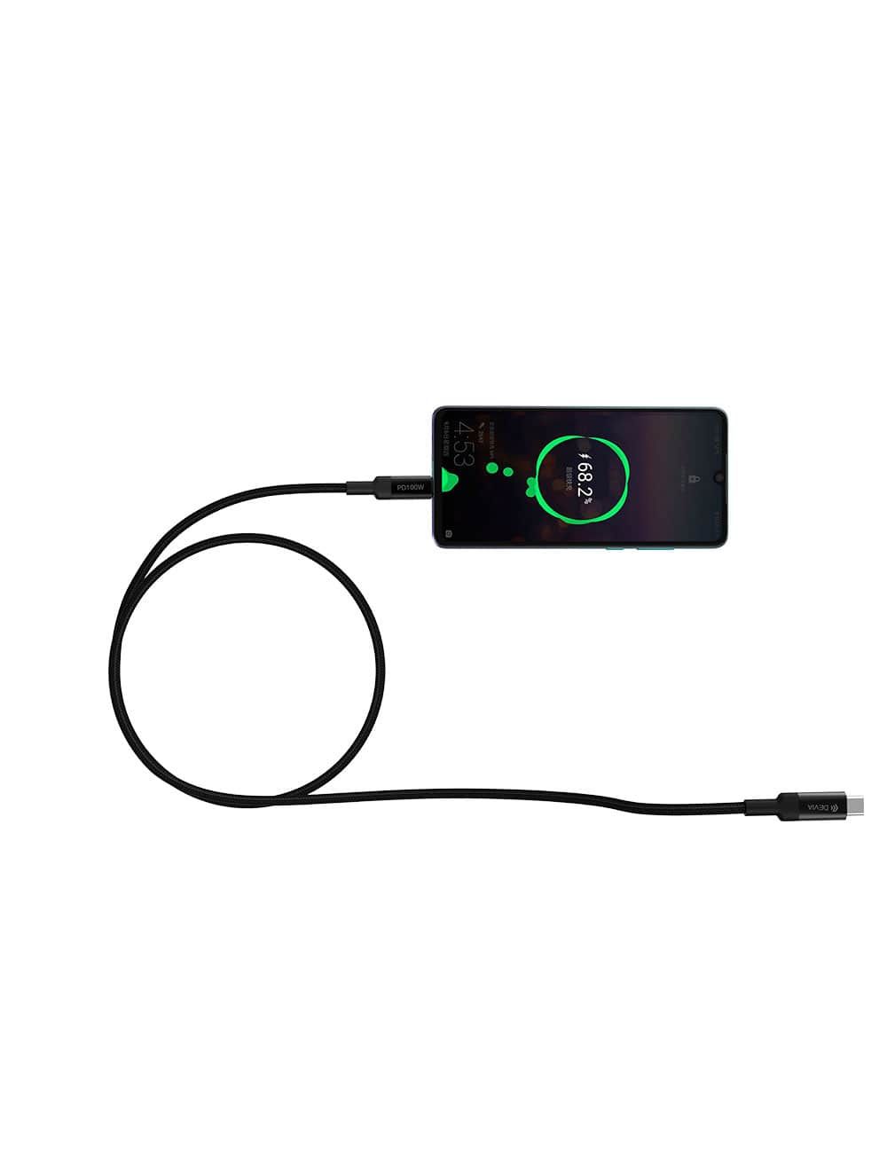 Devia Type C Charging Cable 1.5 Meter Black - EC309