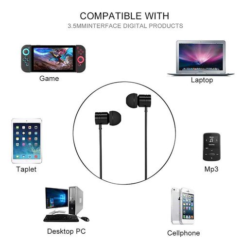 سماعة أذن سلكية كولومان ، اسود - KE-001