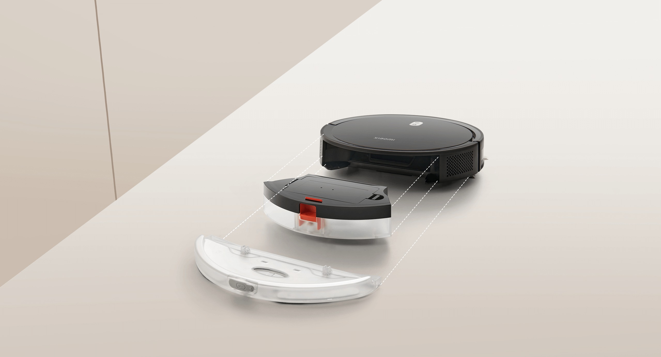 Xiaomi E5 Robotic Vacuum Cleaner , 2600 mAh White