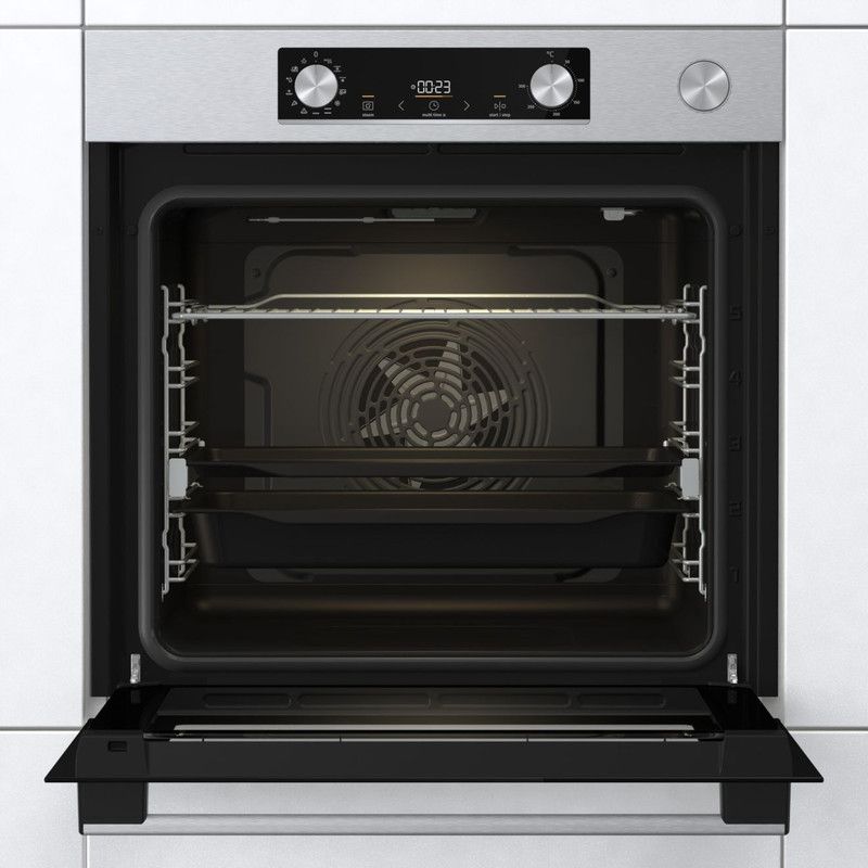 Gorenje Built-in Oven with Grill 77 Liter , Black Stainless Steel - BSA6737E15X