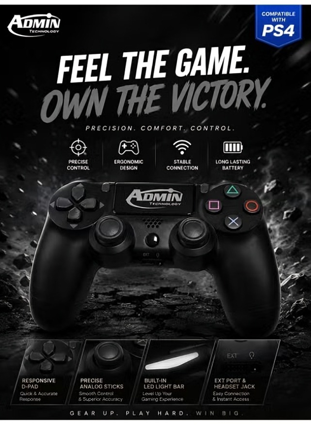 Admin Wireless Wireless Controller , Black