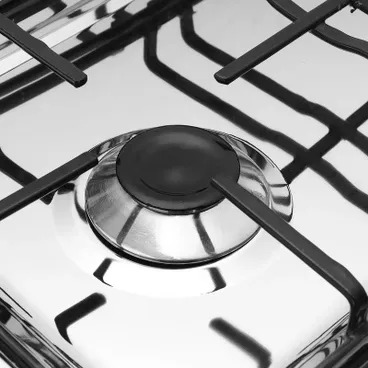 Techno Fire Gas Cooker , 4 Burners , Silver - TF-21-SS