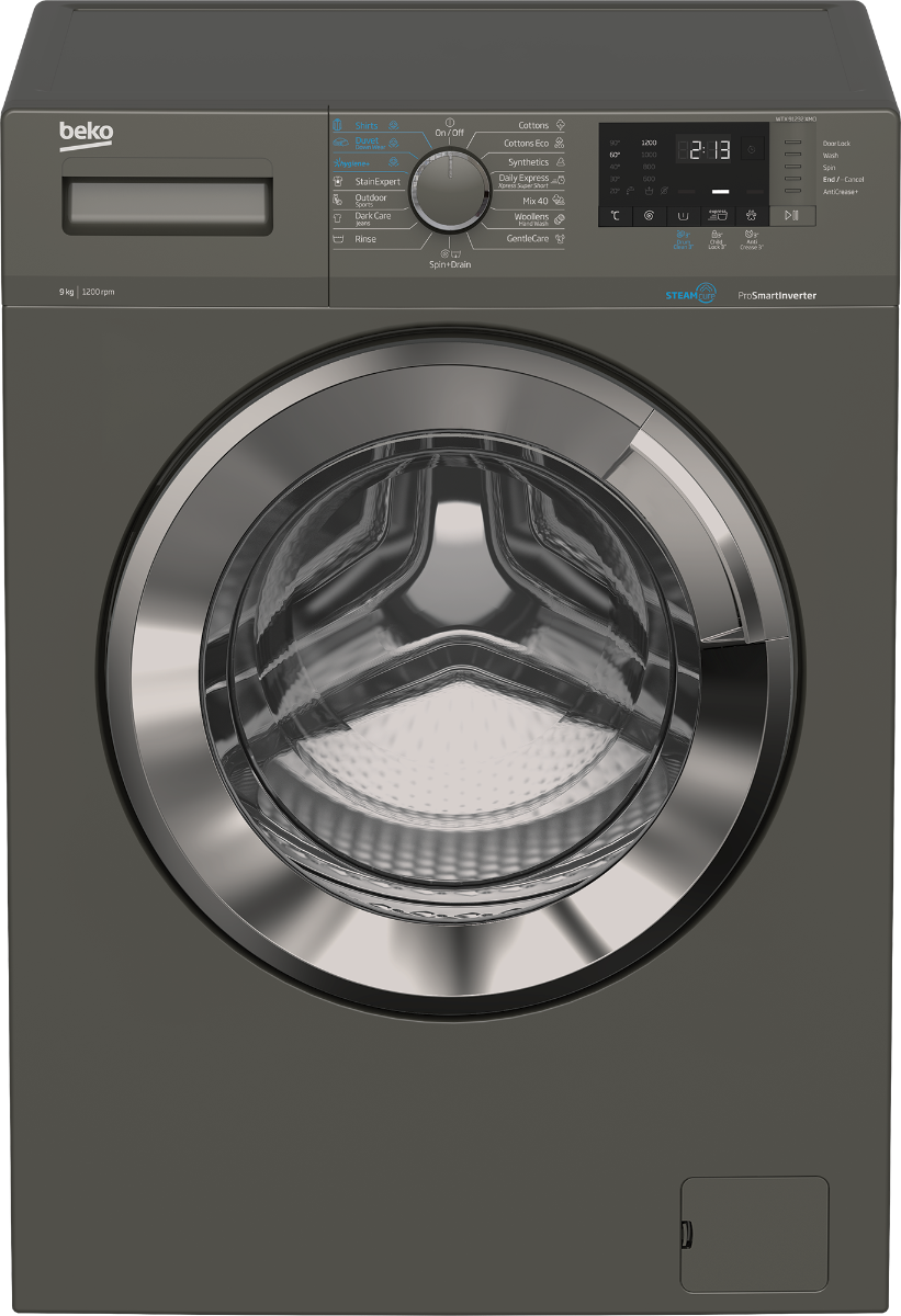 Beko WTX 91232 XMCI Inverter Front Load Washing Machine , 9 kg , Gray