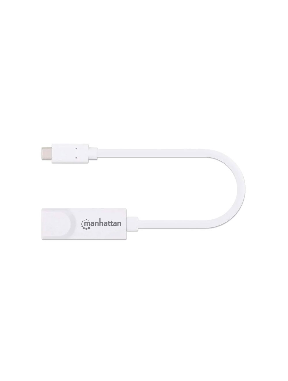 محول USB-C الى ايثرنت مانهاتن ،ابيض - 507585