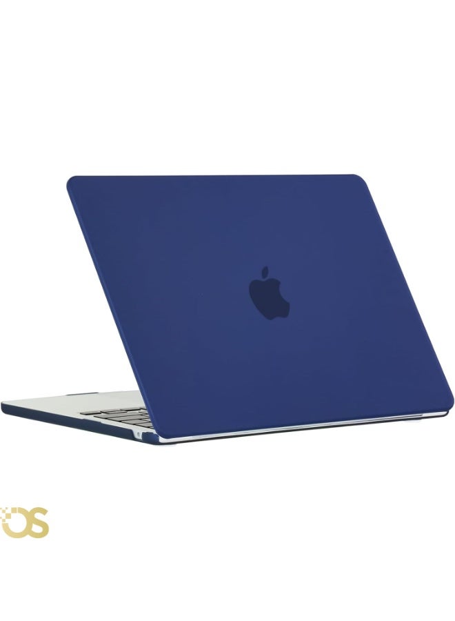Generic Matte Hard Shell Case with Screen Protector for MacBook Air 13.3-inch (models A1932, A2179, A2337) , Dark Blue