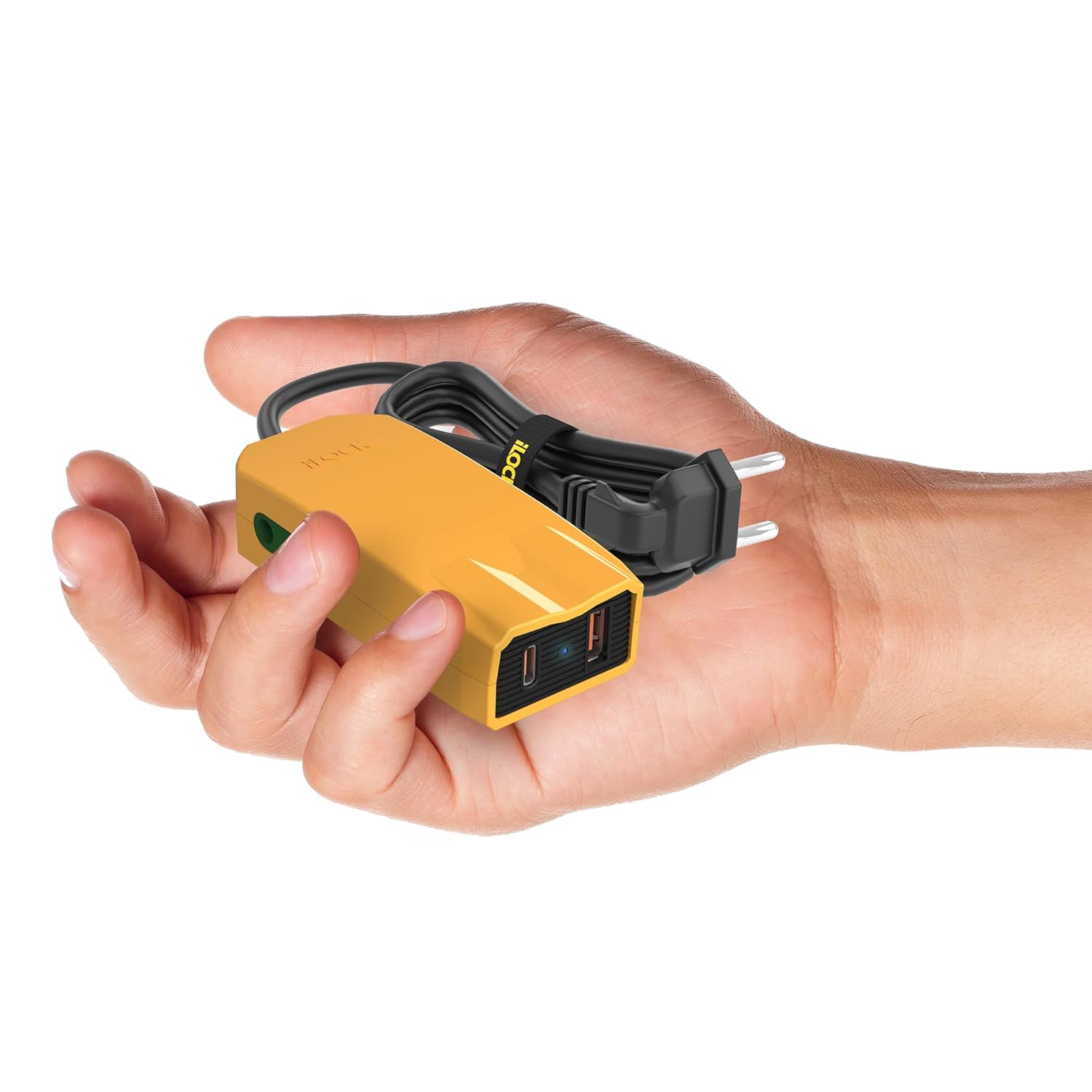 Ilock Mini Charger PRO Power Strip ,4 Ports ,20 Watt ,Black Yellow