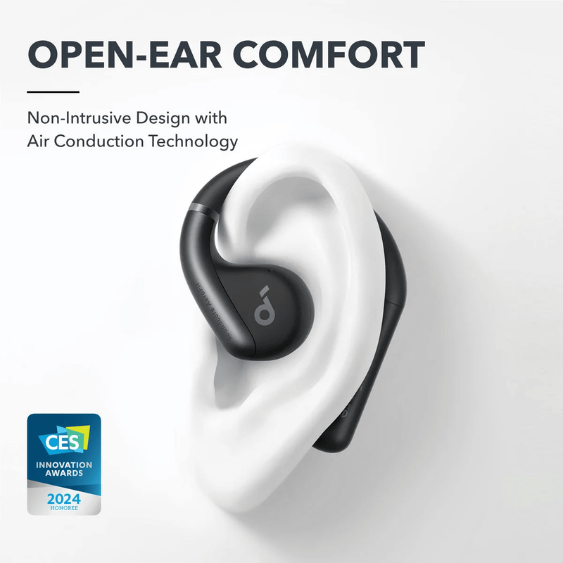 Anker Soundcore AeroFit Earbuds , With 4 Mics , Black - A3872H11