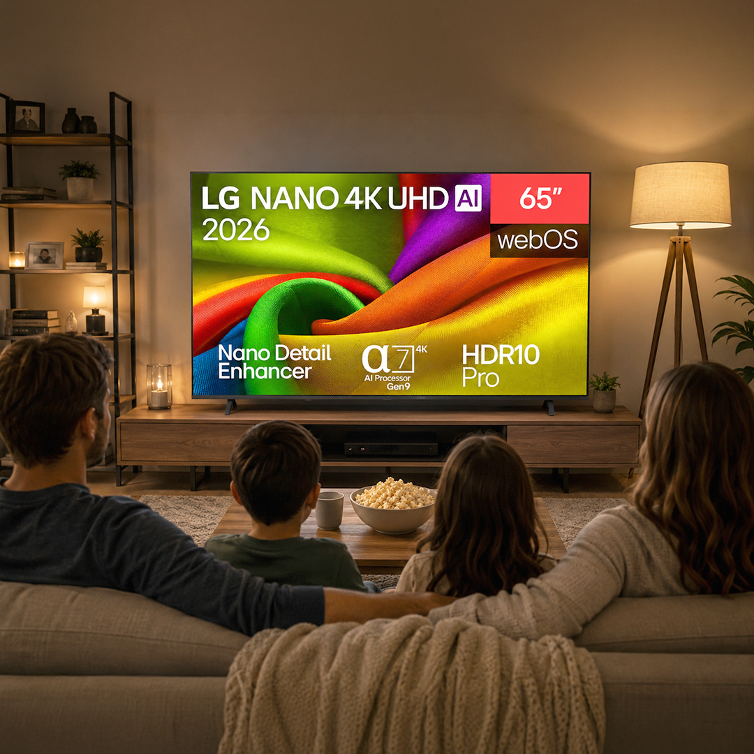 شاشة تلفزيون سمارت ال جي ، مقاس 65 بوصة ، ليد ، دقة نانو 4K UHD ، بريسيفر داخلي