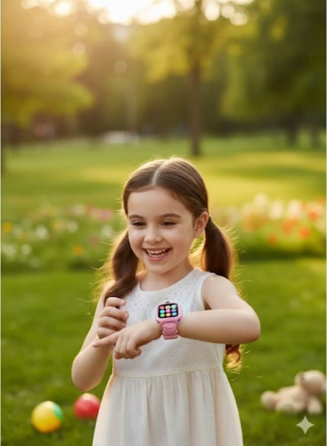 ساعة سمارت نابى Z7A ، مقاس 1.44 بوصة ، بينك