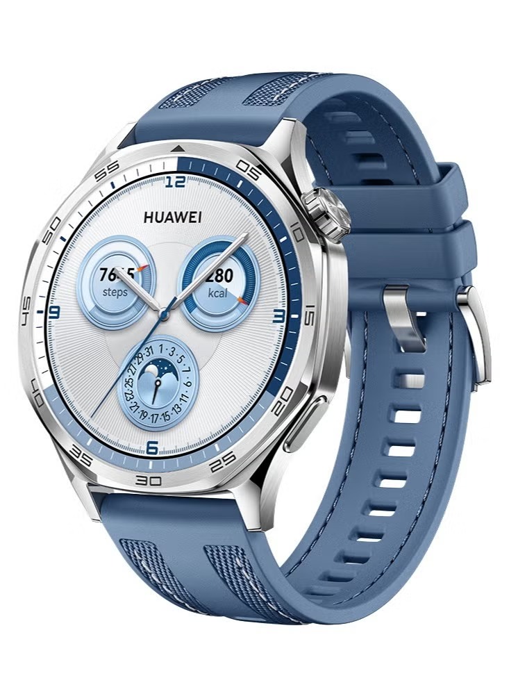 Huawei Watch GT 5 Smart Watch , 46 Millimeter Silver Blue
