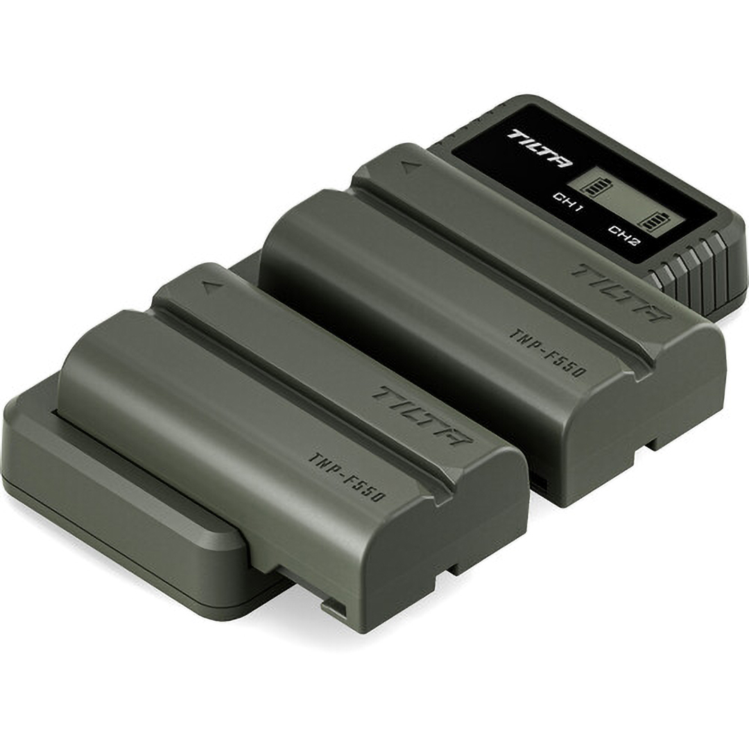Tilta Battery Charger Kit forSony L-Series / NP-F Batteries ,Green - TBC-LS-A-GN
