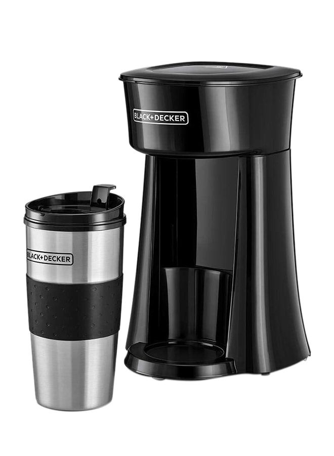 Black + Decker Coffee Machine , 360 milliliter 650 Watt , Black Silver - DCT10-B5