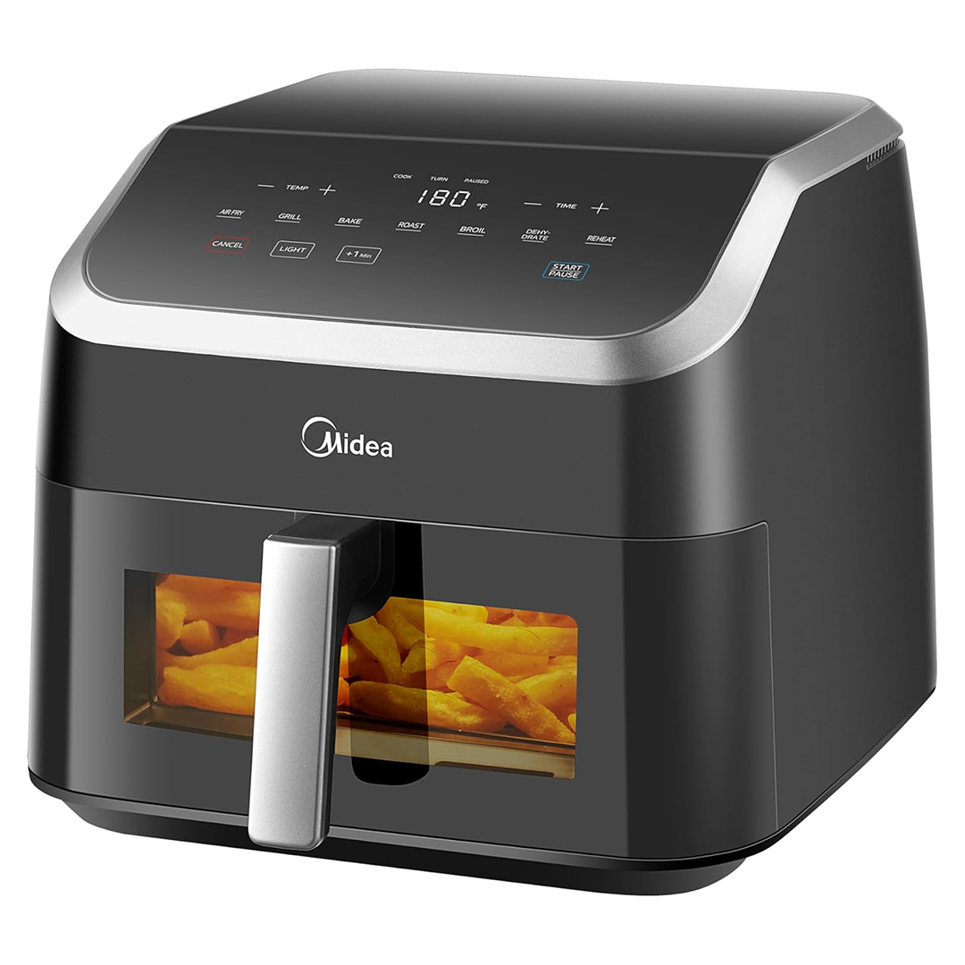 Midea Air Fryer , 9 Liter , 2200 Watt Black - MF-CY85WK