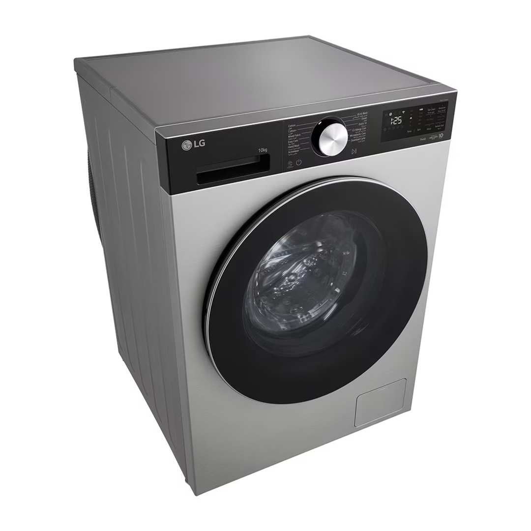 LG Inverter Front Load Washing Machine , 10 kg , Essence Silver - F4X5RYG23