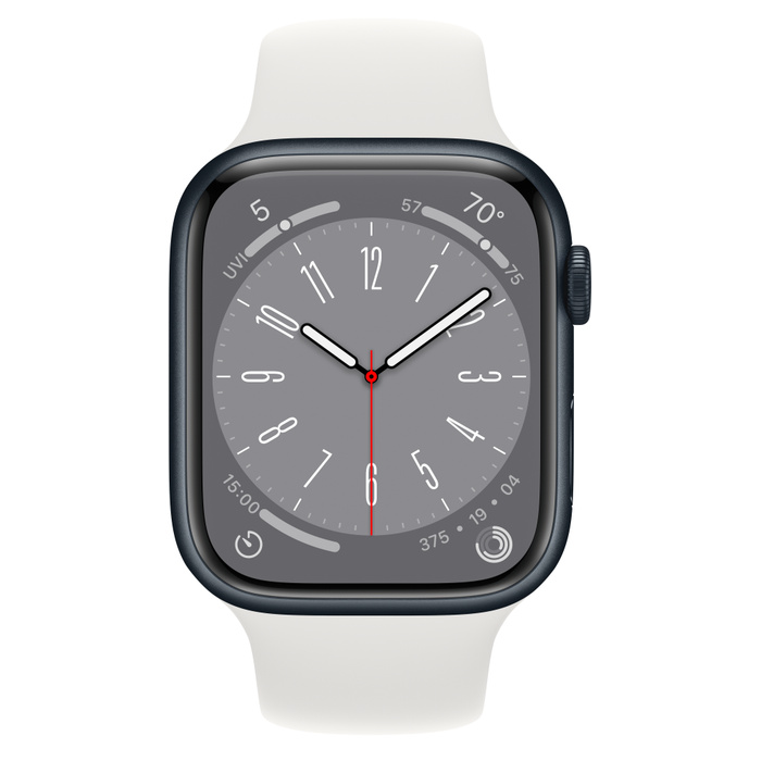 Apple Series 8 Smart Watch , 45 Millimeter Silver