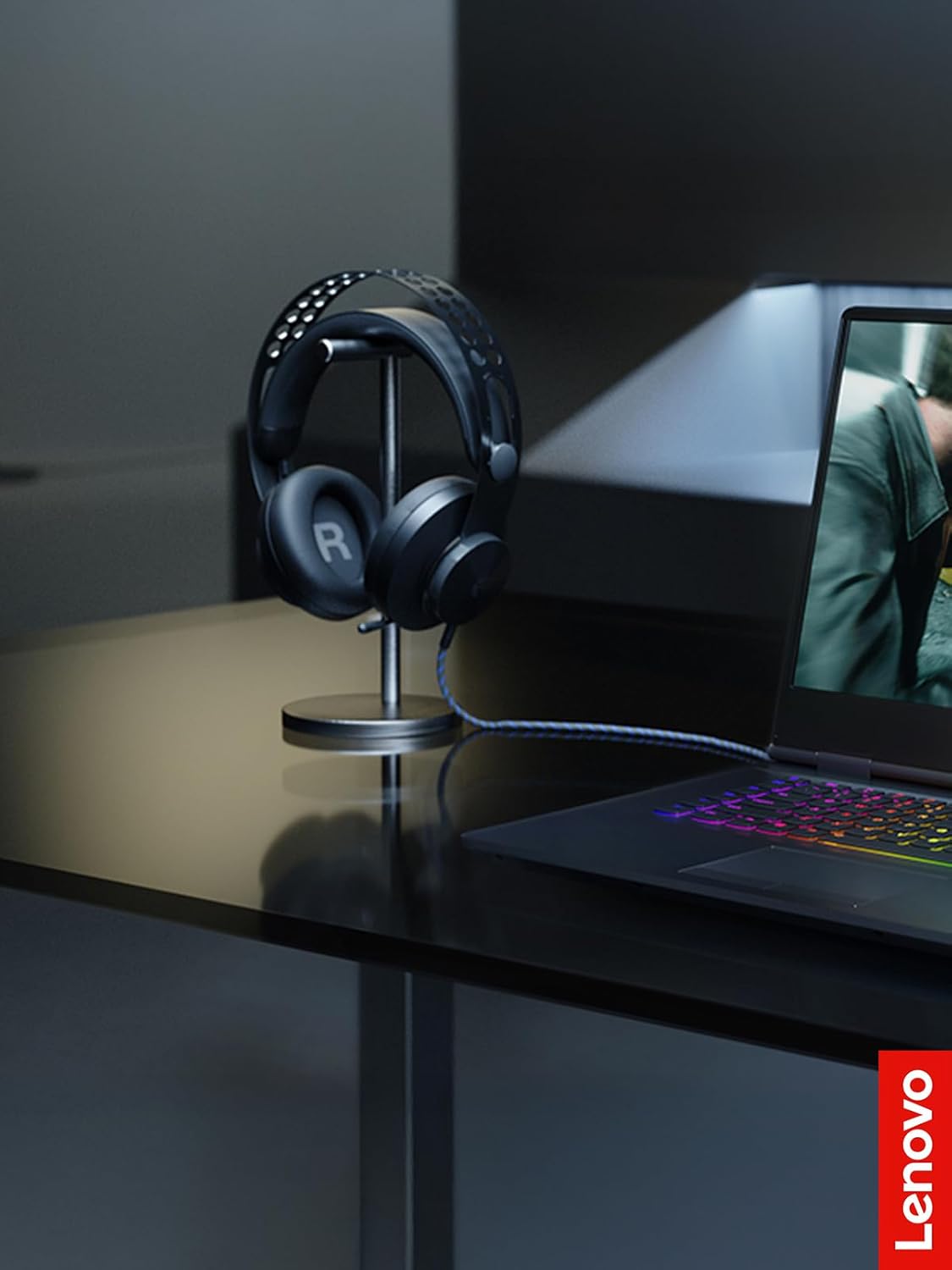 Lenovo Legion H500 Pro Wired Gaming Headset with Microphone , Black - GXD0T69864