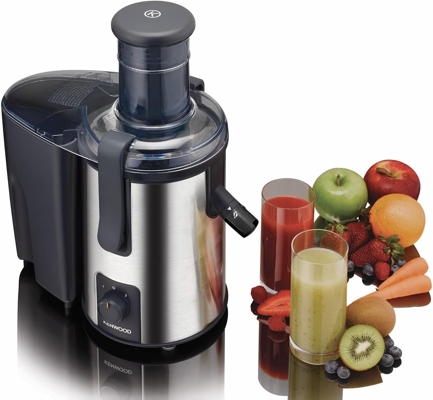 عصارة فواكه كينوود ، سعة 1 لتر ، 700 وات ، اسود وفضي - JEM50BS