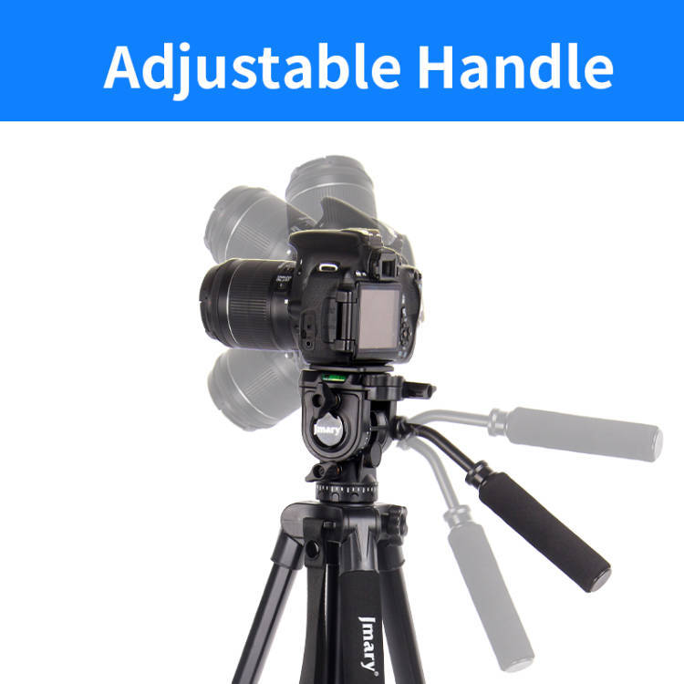ترايبود 2 في 1 جيه ماري KP-2599 لكاميرات DSLR، كاميرات ميرورليس، كاميرات الفيديو، الموبايلات السمارت (مع محول) ،اسود
