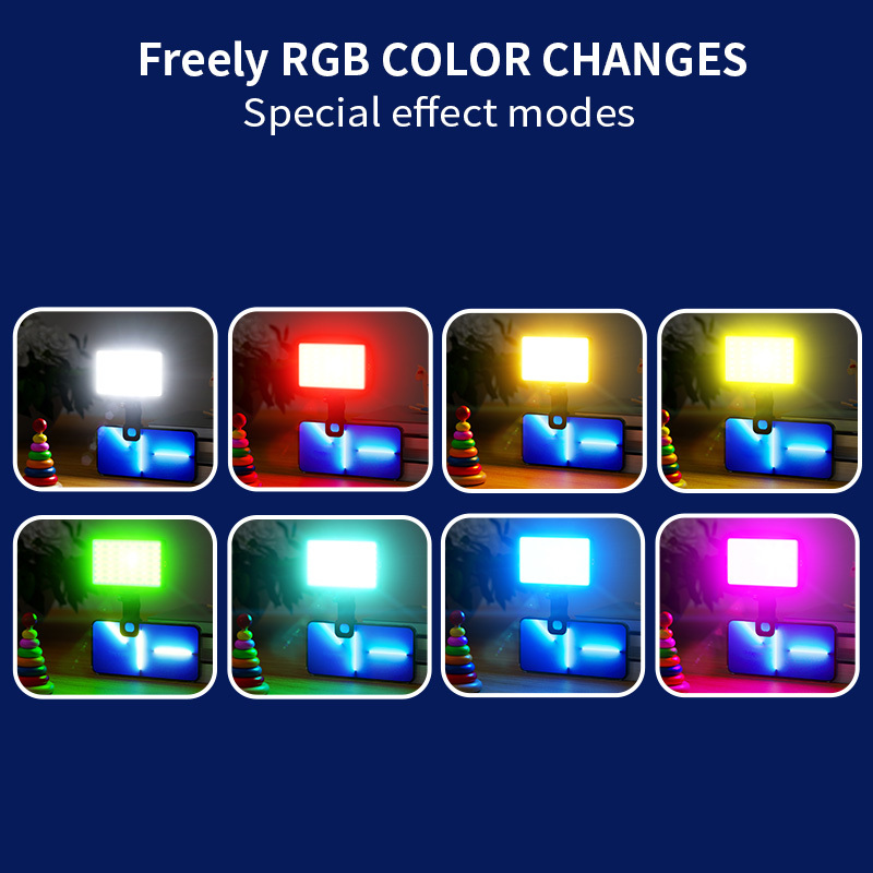 مصباح تصوير فيديو LED محمول جيه ماري FM-150RGB ،اسود