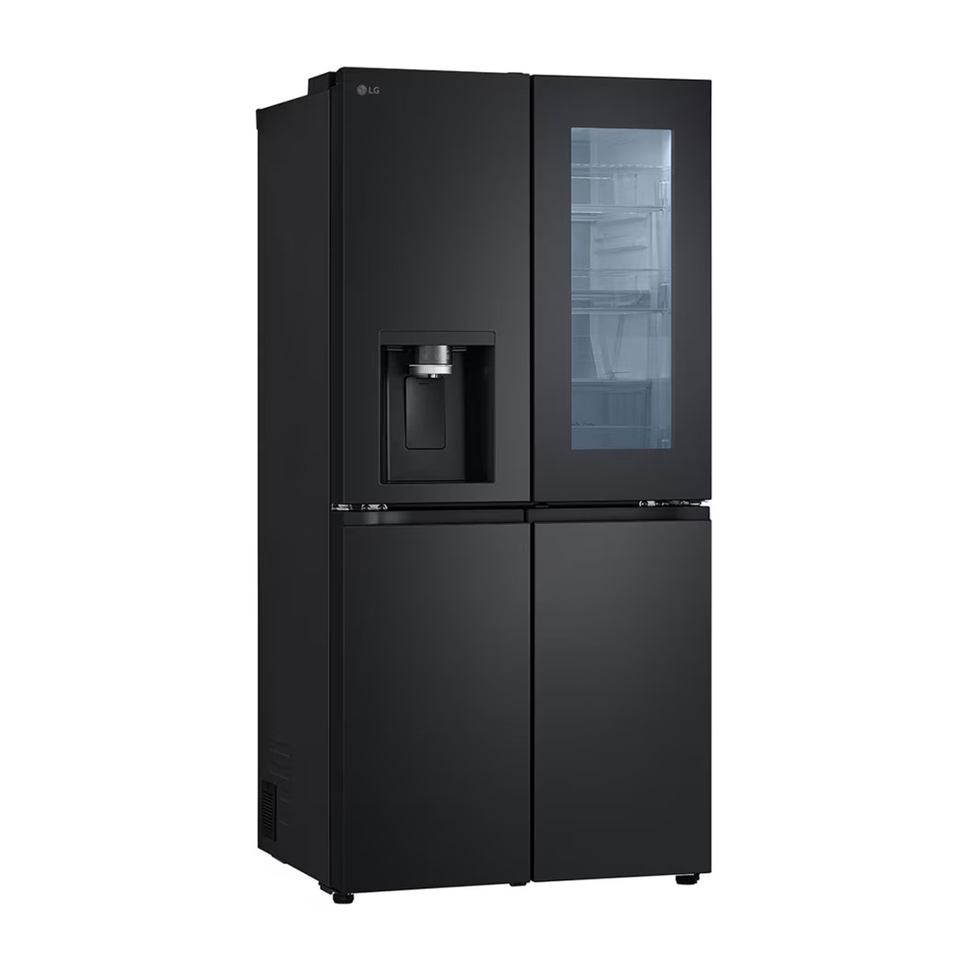 LG NoFrost French door refrigerator , 508 Liter Inverter Motor , Black - GC-X22FFQAB