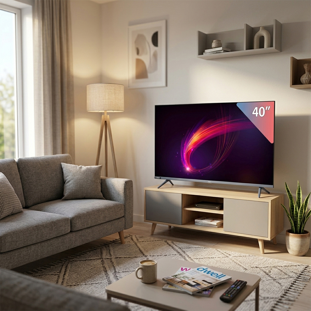 Fresh 40 Inch Frameless Smart TV , FHD LED - 40MF423C2