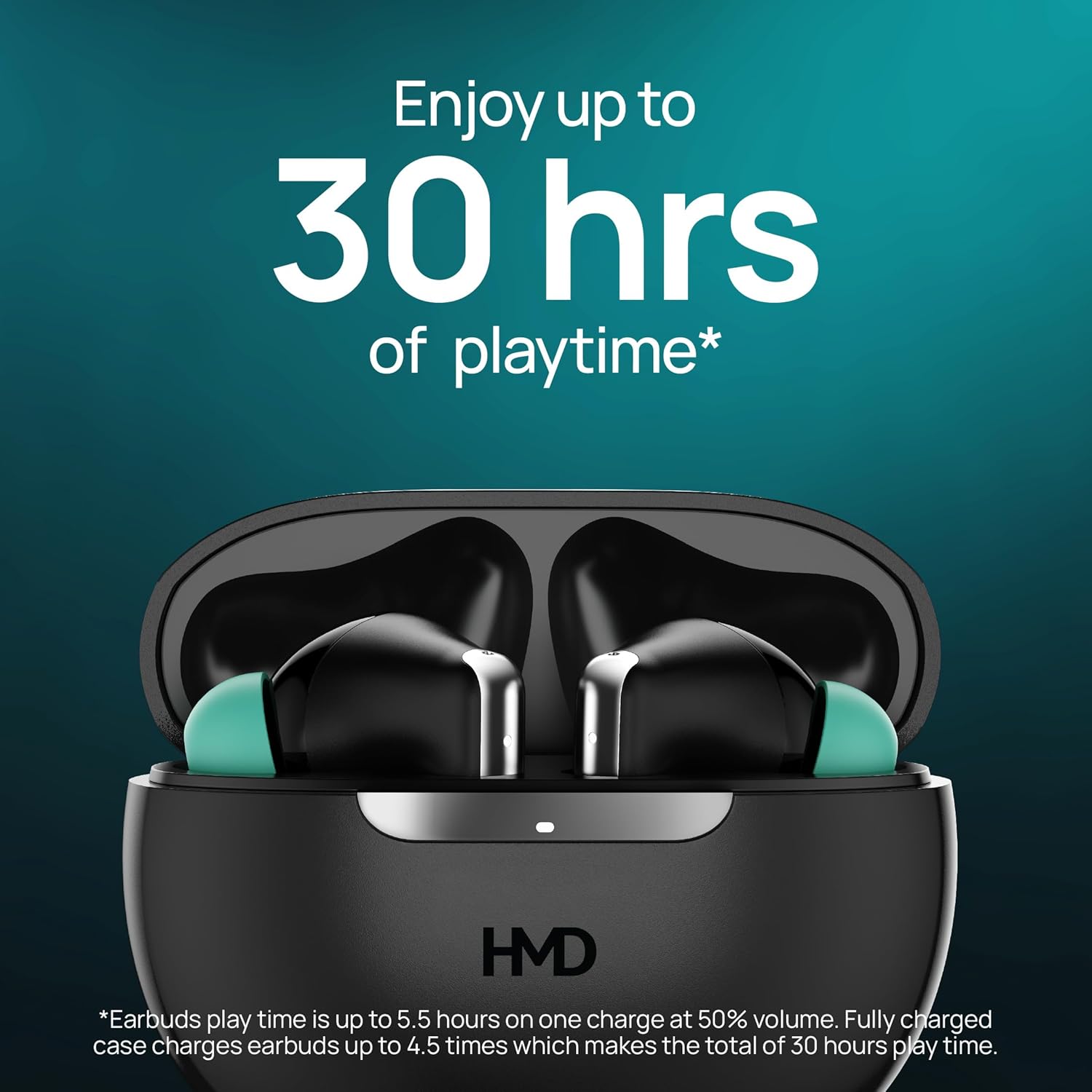 HMD DUB P60 Earbuds , with Active Noise Cancellation , Black
