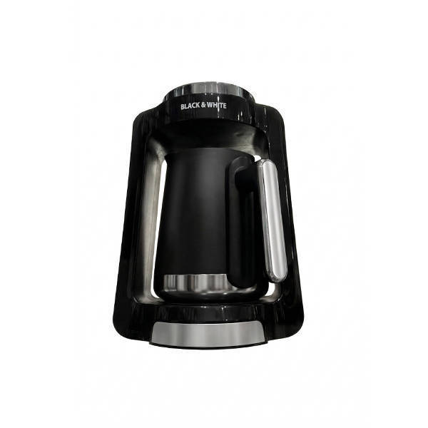 Black And White Turkish Coffee Maker 4 Cups 400 Watt Black - CM-200