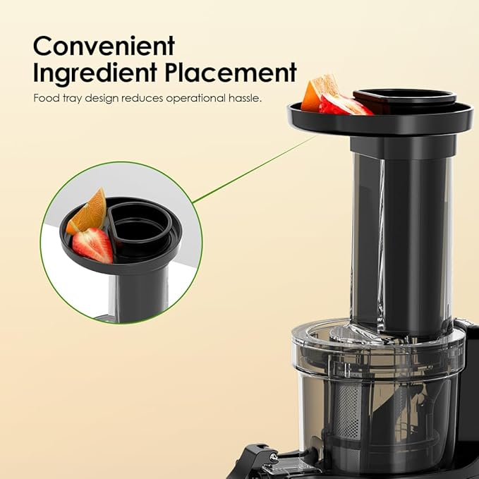 Oraimo EasyJuice Mini Portable Slow Juicer , 500 milliliter 130 Watt Black - OMJ-201A