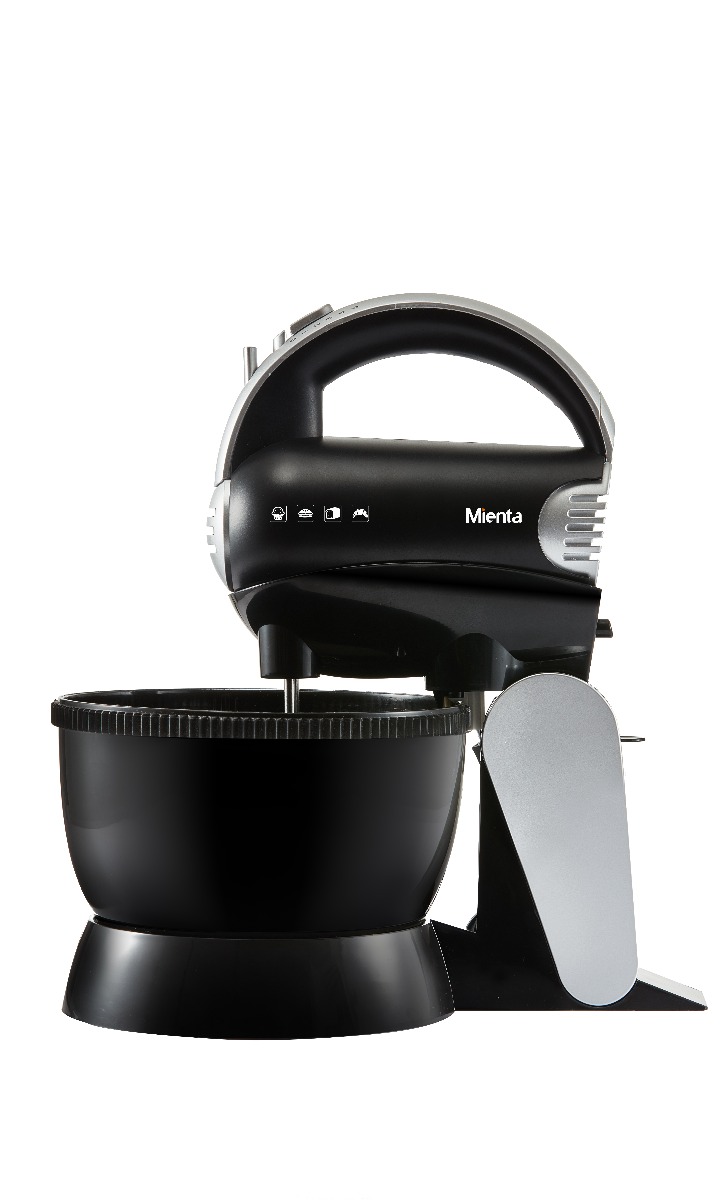 Mienta Stand Mixer 300 Watt Black Silver - HM13529A