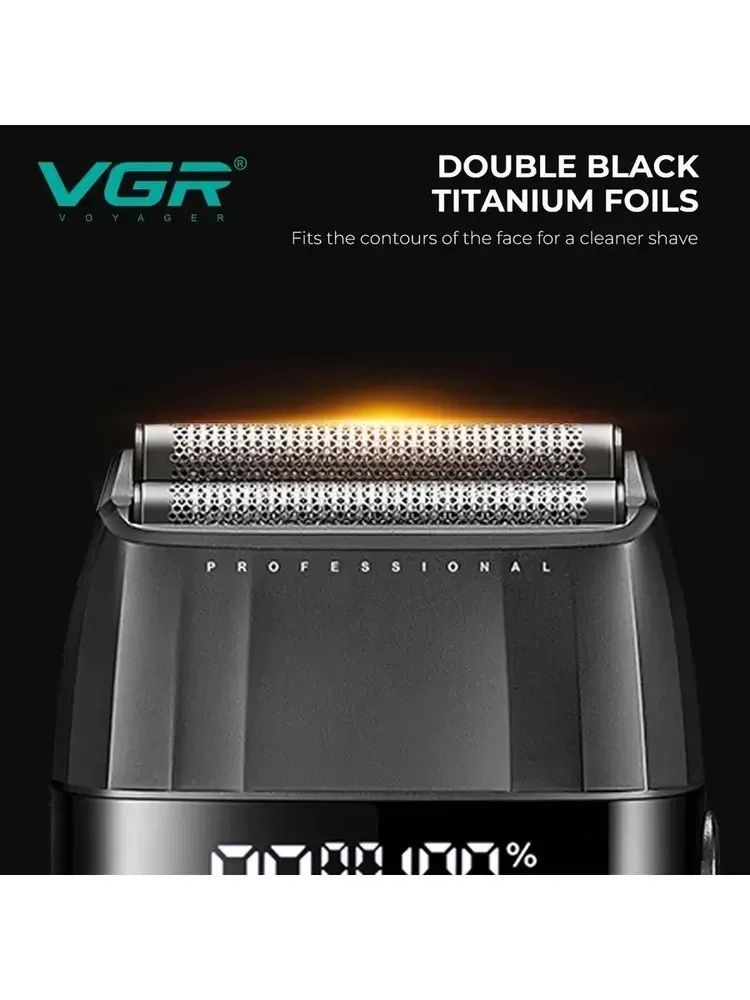 ماكينة حلاقة كهرباء بدون سلك في جي ار ، اسود - V-640 S