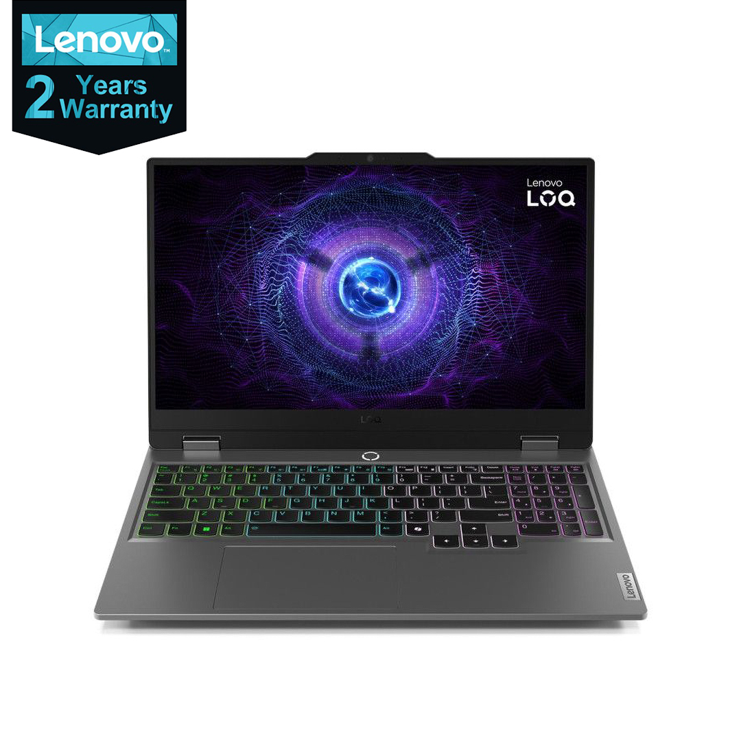 لاب توب لينوفو LOQ 15IRX9 - 83DV00AVED ، معالج انتل كور i7-13650HX 15.6 بوصة ، هارد 512 جيجا بايت SSD ، رام 16 جيجا بايت ، كارت شاشة انفيديا جي فورس RTX 3050 ،فري دوس - رمادي لونا