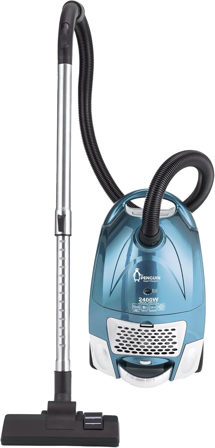 Penguin Super Charged Bagged Canister Vacuum Cleaner Baby Blue - PV-2400