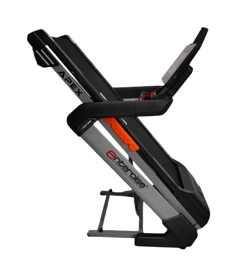 Entercise APEX Foldable Treadmill , 150 Kilogram 3.5 horsepower , Black