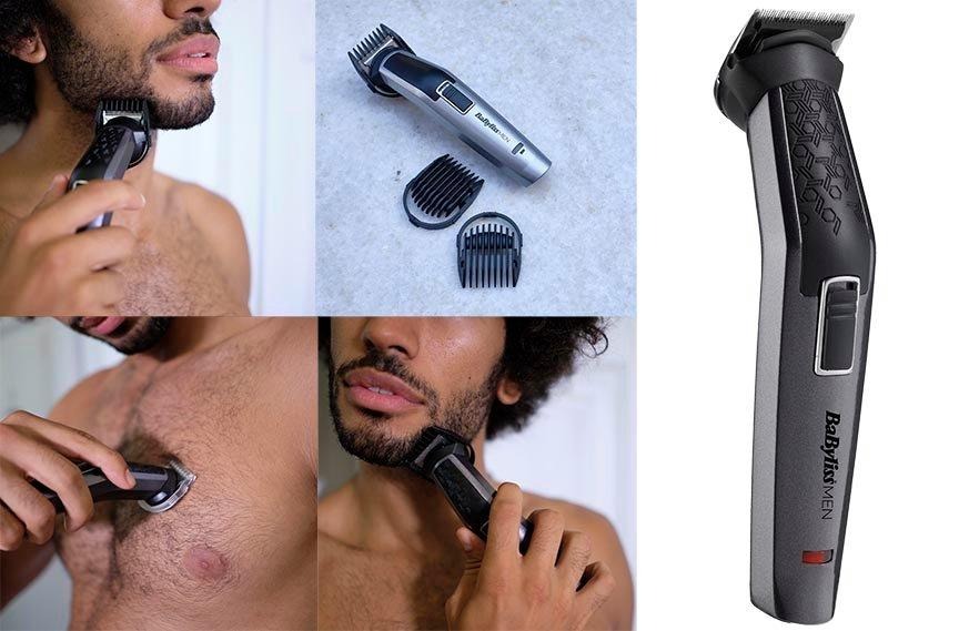 Babyliss All-in-One Hair Trimmer , Black/Grey - MT727SDE