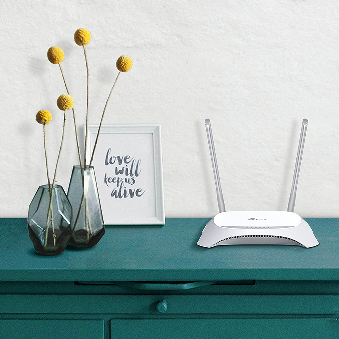 Tp-Link Wireless Router , 6 Ports , White - TL-MR3420