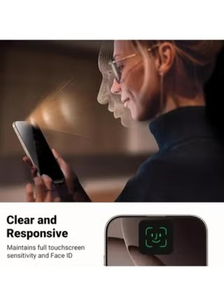 Ugreen Glass Privacy Screen Protector foriPhone 16 Pro Max ,Clear