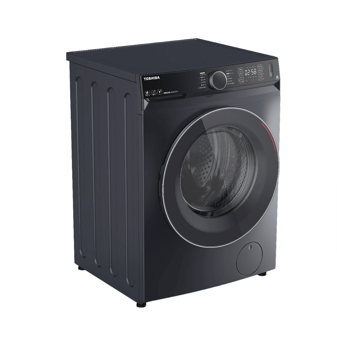غسالة فول اتوماتيك انفرتر توشيبا T15 Series ، سعة 9 كجم ، رمادي - TWD-BM100GF4EGMK