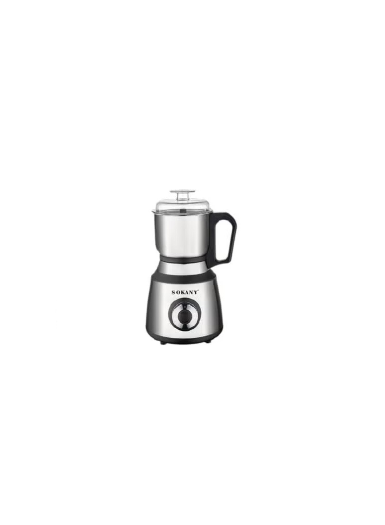 Sokany Coffee Grinder , 200 gm 800 Watt , Stainless Steel - SK-04033
