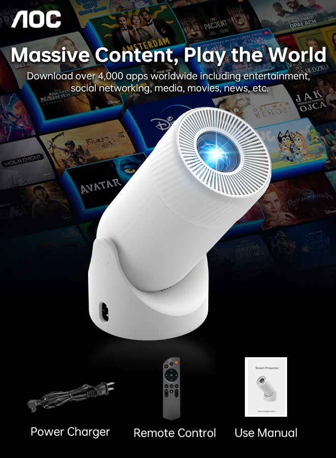 بروجكتور LED ايه او سي ، ابيض - XL2-220