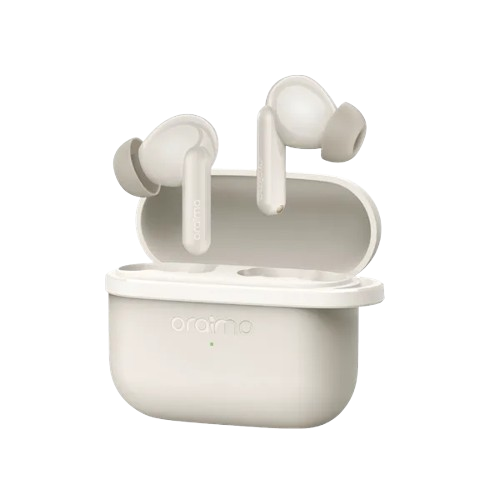Oraimo SpaceBuds Lite Earbuds , AI Call Noise Cancellation , Light Gold - OTW-324