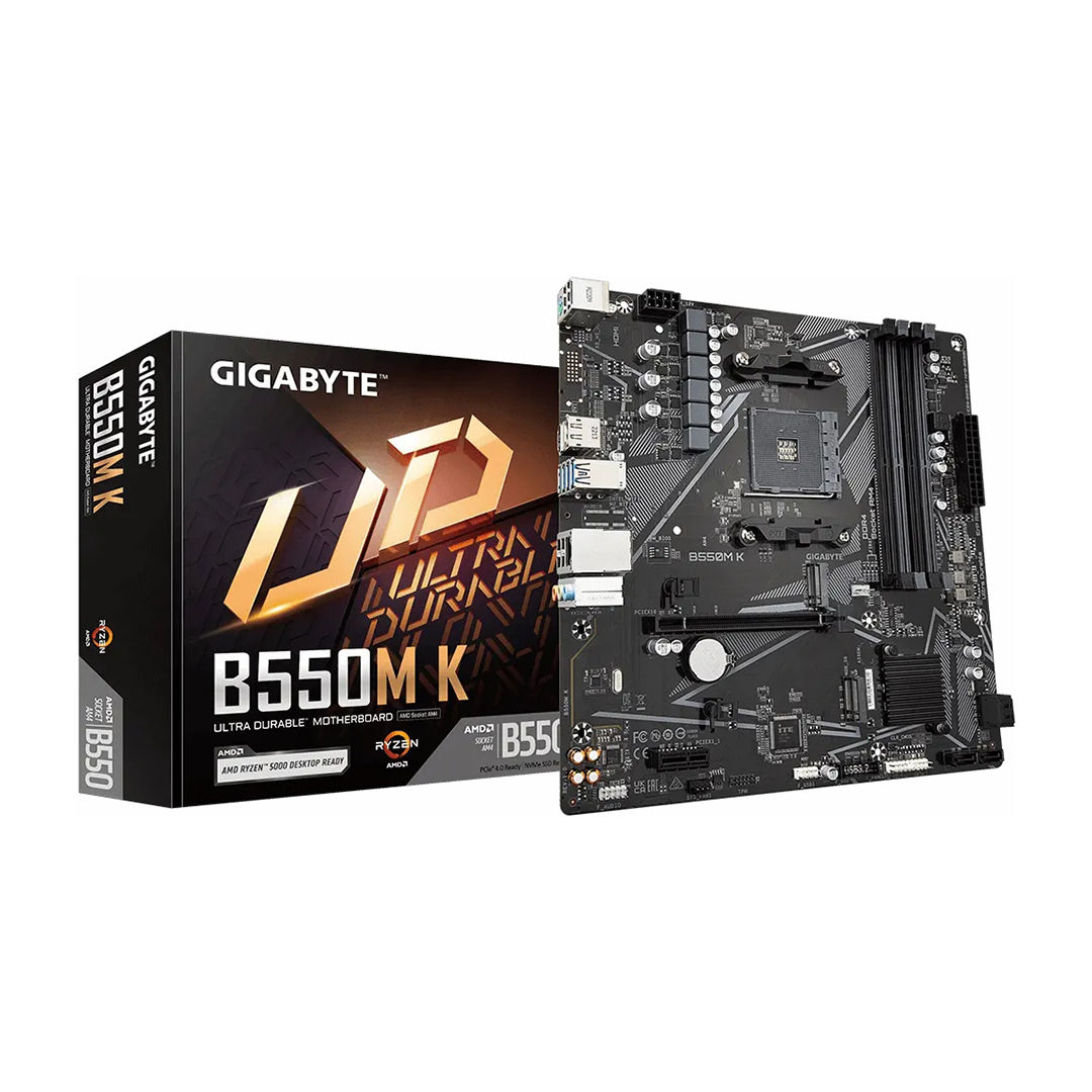 Gigabyte B550M K Motherboard , AMD mATX Black