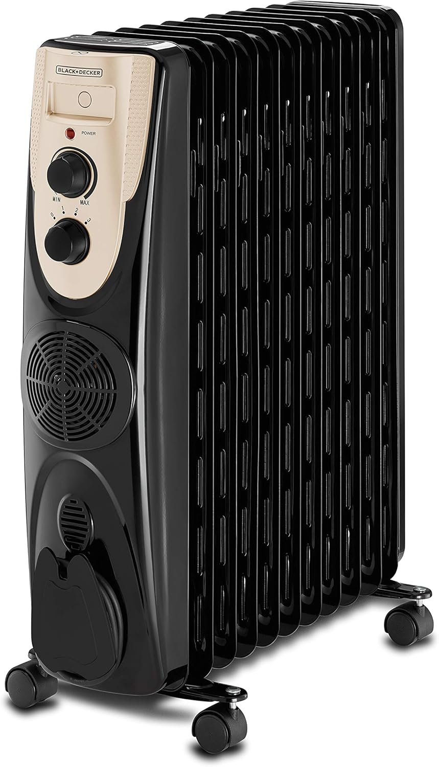 دفاية زيت بلاك اند ديكر ، 2500 وات ، اسود - OR011FD-B5