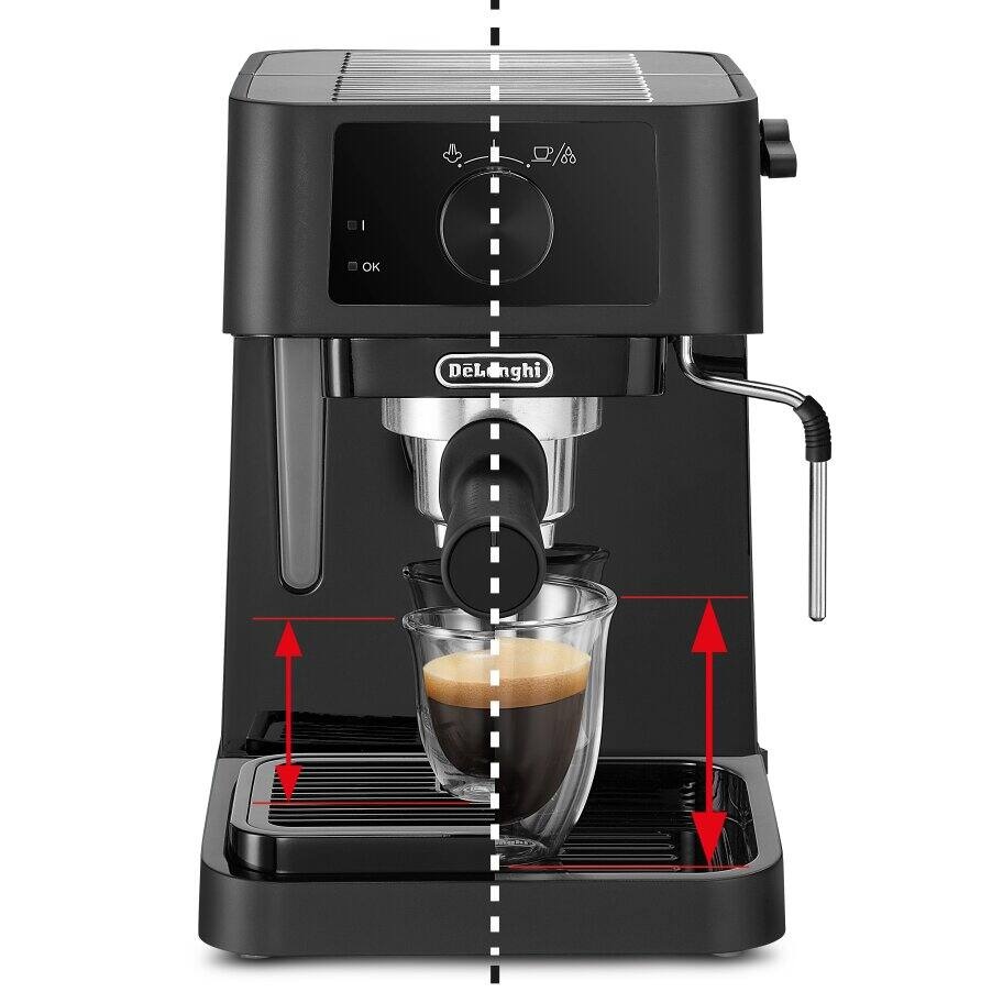 Delonghi Stilosa Espresso Machine , 1 Liter , Black - EC230.BK
