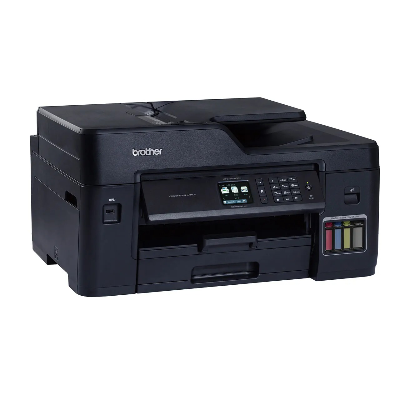 Brother All In One Ink Tank Wireless Printer , Black - MFC-T4500DW A3
