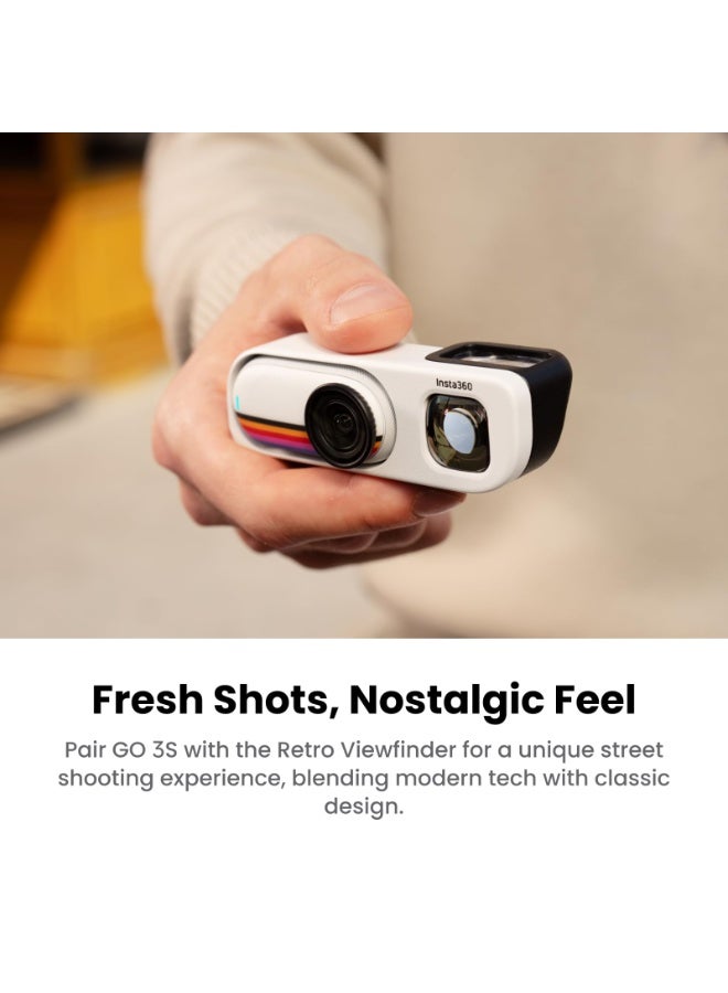 Insta360 GO 3S Retro Action Camera Bundle , 12 megapixels , Canvas White - G03S120